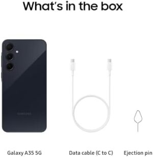 SAMSUNG Galaxy A35 5G A Series Cell Phone, 128GB Unlocked Android Smartphone, AMOLED Display, Advanced Triple Camera System, Expandable Storage, Rugged Design, US Version, 2024, Awesome Navy - Image 9