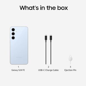 SAMSUNG Galaxy S24 FE AI Phone, 256GB Unlocked Android Smartphone, High-Res 50MP Camera, Long Battery Life, Brighter Display Screen, US Version, 2024, US 1 Yr Manufacturer Warranty, Blue - Image 11