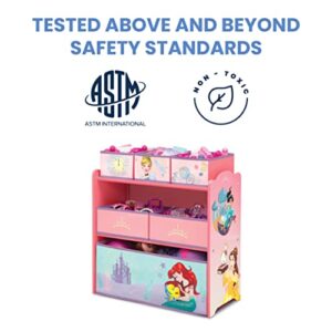 Delta Children Design & Store 6 Bin Toy Storage Organizer, Disney Princess - Image 6
