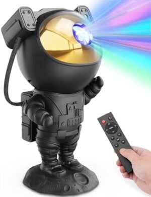 Mooyran Night Light Projector - Cool Stuff Tiktok Trend Items, Galaxy Star Astronaut Space Ceiling Projector, Led Lights for Bedroom Accessories Kids Room Decor, Starry Nebula Lamp
