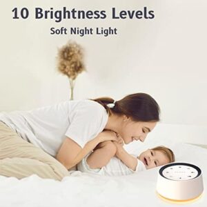 Brown Noise Sound Machine with 30 Soothing Sounds 12 Colors Night Light White Noise Machine for Adults Baby Kids Sleep Machines Memory Function 36 Volume Levels 5 Timers for Home Office Travel - Image 4