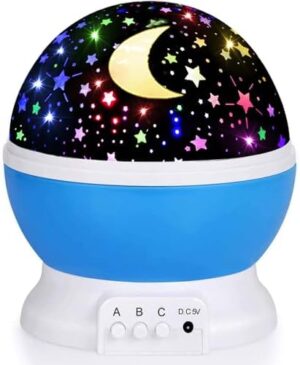 Star Night Light Projector for Kids' Room - Glow in the Dark Stars, Christmas & Birthday Gift, Sensory Light Lamp for Kids' Room Decor