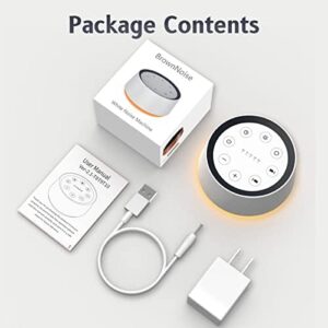 Brown Noise Sound Machine with 30 Soothing Sounds 12 Colors Night Light White Noise Machine for Adults Baby Kids Sleep Machines Memory Function 36 Volume Levels 5 Timers for Home Office Travel - Image 7