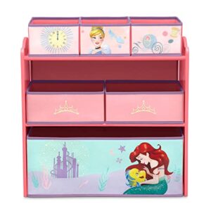 Delta Children Design & Store 6 Bin Toy Storage Organizer, Disney Princess - Image 2