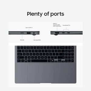 SAMSUNG 16' Galaxy Book4 Pro Laptop PC Computer, Intel Core 7 Ultra Processor 1TB, 3K AMOLED (2880 x 1800) Touchscreen, Advanced Security, 2024 Model, NP960XGK-KG1US, Moonstone Gray - Image 7