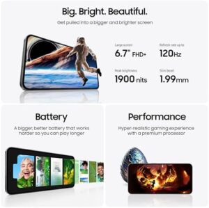 SAMSUNG Galaxy S24 FE AI Phone, 256GB Unlocked Android Smartphone, High-Res 50MP Camera, Long Battery Life, Brighter Display Screen, US Version, 2024, US 1 Yr Manufacturer Warranty, Blue - Image 6