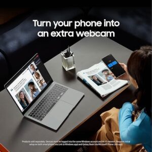 SAMSUNG 16' Galaxy Book4 Pro Laptop PC Computer, Intel Core 7 Ultra Processor 1TB, 3K AMOLED (2880 x 1800) Touchscreen, Advanced Security, 2024 Model, NP960XGK-KG1US, Moonstone Gray - Image 8