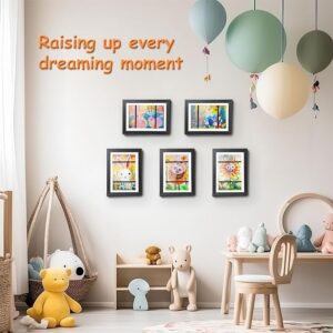 [2-Pack] Kids Artwork Frames Changeable, 8.5 x 11-IN Frames for Kids Artwork, Front Opening Picture Frames, Home Decor, Up to 150 Pcs of Kids Art Frame, Craft Storage, Hanging Wall Decor, Art - Image 3