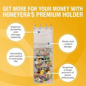 The Original Stuffed Animal Storage (Patented) - Over Door Organizer for Stuffies, Baby Ideas Holder, Toy Plush Storage/Hammock Hanging Storage Net Big Girls Toddler Large Bag Animals Stuffy Behind - Image 6