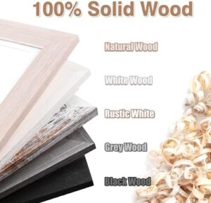 KINLINK 9x12 Kids Art Frames Set of 2, Solid Wood Kids Artwork Frames Changeable with Acrylic Front Opening Holds 150 Pictures, Art Frames for Kids Artwork with Mat or without Mat, White - Image 2
