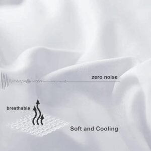 COHOME King Size Cooling Comforter - Down Alternative Duvet Insert with Anti-Clump Tech & 8 Tabs, All-Season Reversible Luxury Hotel Bedding - Gifts for Women/Men, White 90x102 inches - Image 4