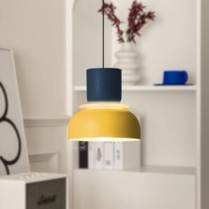 Modern Industrial Pendant Light Macaron Color Barn Style Mid Century Hanging Light Fixture with Aluminum Shade Chandelier Nordic Colorful Ceiling Pendant Lights for Dining Room Kitchen - Image 4