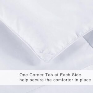 COHOME King Size Cooling Comforter - Down Alternative Duvet Insert with Anti-Clump Tech & 8 Tabs, All-Season Reversible Luxury Hotel Bedding - Gifts for Women/Men, White 90x102 inches - Image 6