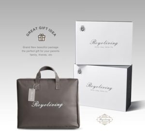 Royoliving Premium Feathers Down Comforter 100% Cotton Cover Duvet Insert with Corner Tabs (White, Queen All Season) - Image 7