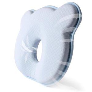 Portable Memory Foam Soft and Cozy Pillow,Breathable Bedding Set Prevent Flat Head Pillow Blue1 - Image 2