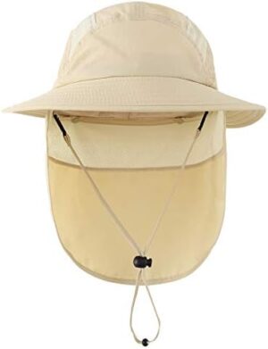 Home Prefer UPF 50+ Boys Sun Hat with Neck Flap Wide Brim Summer Beach Bucket Hat for Boys Girls Toddler Kids Safari Hat - Image 3