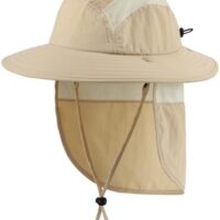 Home Prefer UPF 50+ Boys Sun Hat with Neck Flap Wide Brim Summer Beach Bucket Hat for Boys Girls Toddler Kids Safari Hat
