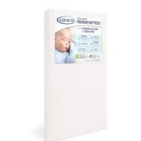 Graco Premium Crib & Toddler Mattress – GREENGUARD Gold Certified & CertiPUR-US Certified, Fits All Standard Crib & Toddler Beds, Waterproof Sleep Surface, Machine-Washable Outer Cover for Easy Care