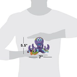 Nuby Floating Octopus Toy with 3 Hoopla Rings - Baby Bath Toy for Boys and Girls - 18+ Months - Purple (Pack of 1) - Image 8