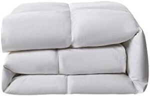 Serta Goose Feather Down Fiber Cotton Comforter Queen Size - 100% Cotton Duvet Insert - Hotel Luxury Hypoallergenic Bedding Comforter All Season Medium Warmth 90 x 90 Inch White - Image 10