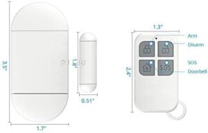 Door Window Alarm When Opened for Home Kids Safety with Remote, Door Entry Magnetic Sensor Alarm for Store/Garage,130dB Loud Alarm 4 Working Mode - Image 7