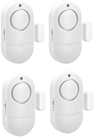 Door Window Alarm, 4 Pack 120DB Pool Alarm for Door, Home Security for Kids Safety