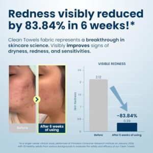 Clean Skin Club Clean Towels XL™, 100% USDA Biobased Face Towel, Disposable Face Towelette, Eczema Association Accepted, Makeup Remover Dry Wipes, Ultra Soft, 50 Ct, 1 Pack - Image 2