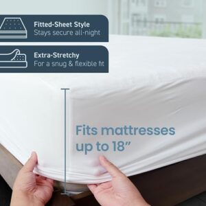 SafeRest 100% Waterproof King Size Mattress Protector - Fitted with Stretchable Pockets - Machine Washable Cotton Mattress Cover for Bed - Perfect Bedding Airbnb Essentials for Hosts - Image 4