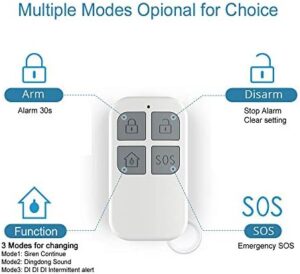 Door Window Alarm When Opened for Home Kids Safety with Remote, Door Entry Magnetic Sensor Alarm for Store/Garage,130dB Loud Alarm 4 Working Mode - Image 2