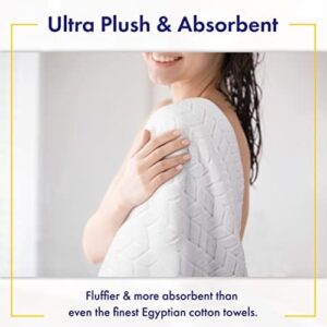 Ultra Soft & Stylish 700 GSM Luxury Bath Sheets | Pack of 2 | Extra Large 35x70 Inches | 100% Zero-Twist, Long-Staple Cotton | Remarkably Absorbent (Eucalyptus Green) - Image 4