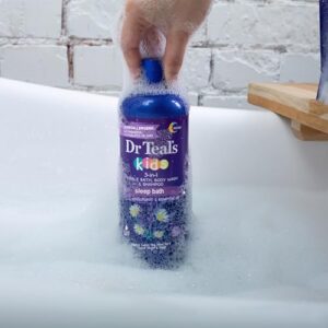 Dr Teal's Kids 3-in-1 Sleep Bath: Bubble Bath, Body Wash & Shampoo with Melatonin & Essential Oil, 20 fl oz (Pack of 3) - Image 9