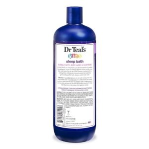 Dr Teal's Kids 3-in-1 Sleep Bath: Bubble Bath, Body Wash & Shampoo with Melatonin & Essential Oil, 20 fl oz (Pack of 3) - Image 11