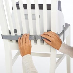 Ingenuity SmartClean Toddler Booster Seat for Kitchen Chair – Lightweight for on-the-go, Easy-Clean, 3-Point Harness Strap – Booster Seat for Dining Table, Slate - Image 9