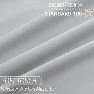 Whitney Home Textile Twin Size Sheet Set - Luxury Soft Comfy Bed Sheets, Breathable Cooling Hotel Bedding for Women, Men, Teens, Extra Deep Pocket, Easy-Fit, Oeko-Tex, Wrinkle Free 3 Piece - Grey - Image 5