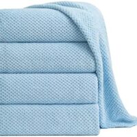 Extra Large Bath Towel Sheet Set 35x70 Inches - Oversized Bath Towels Set,Jumbo Large Microfiber - Quick Dry, Lightweight,Super Soft,Highly Absorbent Towel Set for Bathroom,Hotel,SPA,Pack of 4 (Blue)