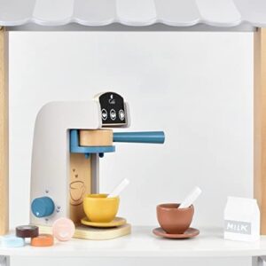 PairPear Kids Wooden Toys Coffee Maker Toy Espresso Machine Playset - Toddler Play Kitchen Accessories Gift for Girls and Boys - Image 6