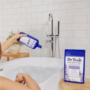 Dr Teal's Foaming Bath with Pure Epsom Salt, Soothe & Sleep with Lavender, 34 fl oz (Pack of 4) - Image 7