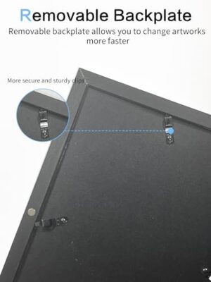 Orionstar Kids Art Frames, Artwork Picture Frames Changeable with Stand, Front Opening Picture Display Frames Holds 100 Paper Pcs, Artwork Display Storage Frames for Children, Desk, Home and Office, - Image 4