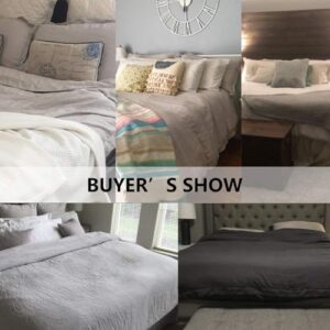 Simple&Opulence 100% Washed Linen Duvet Cover Set with Embroidered,King Size(104"x92"),3 Pieces Soft Farmhouse Comforter Set with Button Closure,1 Duvet Cover and 2 Pillowshams(King,Natural Linen) - Image 6