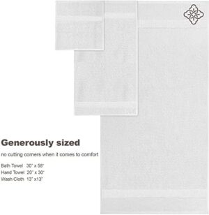 BIOWEAVES 100% Organic Cotton 700 GSM Plush Bath Towels 30" x 58" GOTS Certified - White, Pack of 2 - Image 5