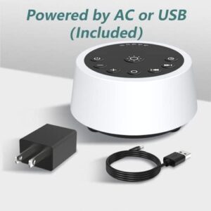 Color Noise Sound Machines with 10 Colors Night Light 25 Soothing Sounds and Sleep White Noise Machine 32 Volume Levels 5 Timers Adjustable Brightness Memory Function for Adults Kids Baby - Image 7