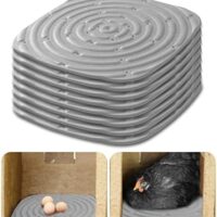 Chicken Nesting Box Pads, Washable Nesting Pads for Chicken Coop Bedding Nest Box Liners Reusable Nesting Pads for Laying Eggs Chicken Coop Accessories Grey 12''x12''(6) (8)
