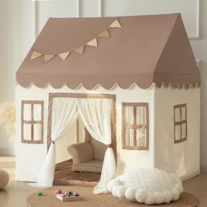 Play Tent with Padded Mat, Large Playhouse for Kids Boys and Girls, Kids Play House Indoor Castle Bed Tent for Toddler - Image 5