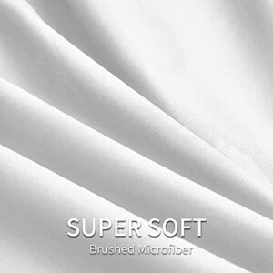 EaseHome Sheets for Queen Size Bed White - Deep Pocket to 18 inches Mattress 4 Piece - Premium Bedding Sheets & Pillowcases Collection - Extra Soft - Image 5