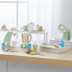 Teamson Kids Little Chef Frankfurt 20-pc. Wooden Play Kitchen Tea Party Accessory Set with Pretend Food and Cups - Image 7