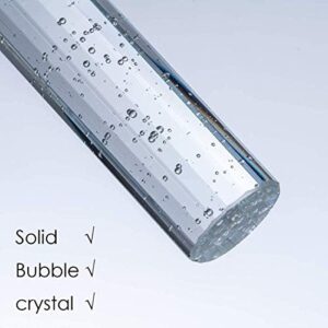 3-Lights Pendants Light for Kitchen Island Chandeliers Dining Room Pendant Lighting Fixture Bubble Crystal Ceiling Hanging Lights Bedroom Island Kitchen 6000K White Light Fixtures Black - Image 9