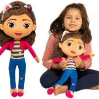 Franco DreamWorks Gabby's Dollhouse Kids Bedding Super Soft Plush Decorative Throw Cuddle Pillow, (Officially Licensed Product)
