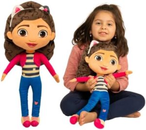 Franco DreamWorks Gabby's Dollhouse Kids Bedding Super Soft Plush Decorative Throw Cuddle Pillow, (Officially Licensed Product)