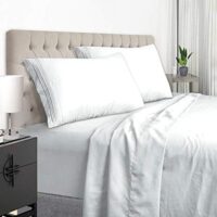 EaseHome Sheets for Queen Size Bed White - Deep Pocket to 18 inches Mattress 4 Piece - Premium Bedding Sheets & Pillowcases Collection - Extra Soft