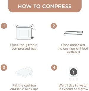 Codi Dining Chair Cushions 4 Pack, Thick Chairs Pads for Indoor Kitchen Room - Washable, Non-Slip Memory Foam Seat Cushion with Ties, 16.5"x16.5"x 3.5", Set of 4, Brown - Image 9